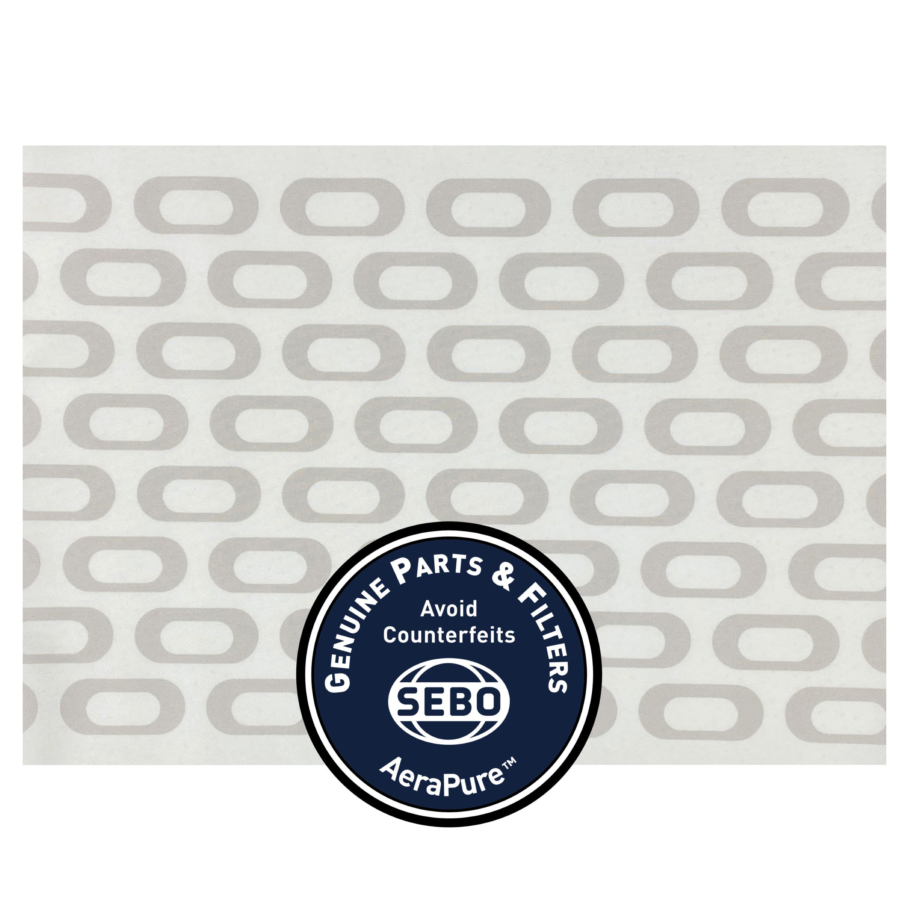 SEBO Felix Microfilter with textile (white/gray oval) 7095ER11