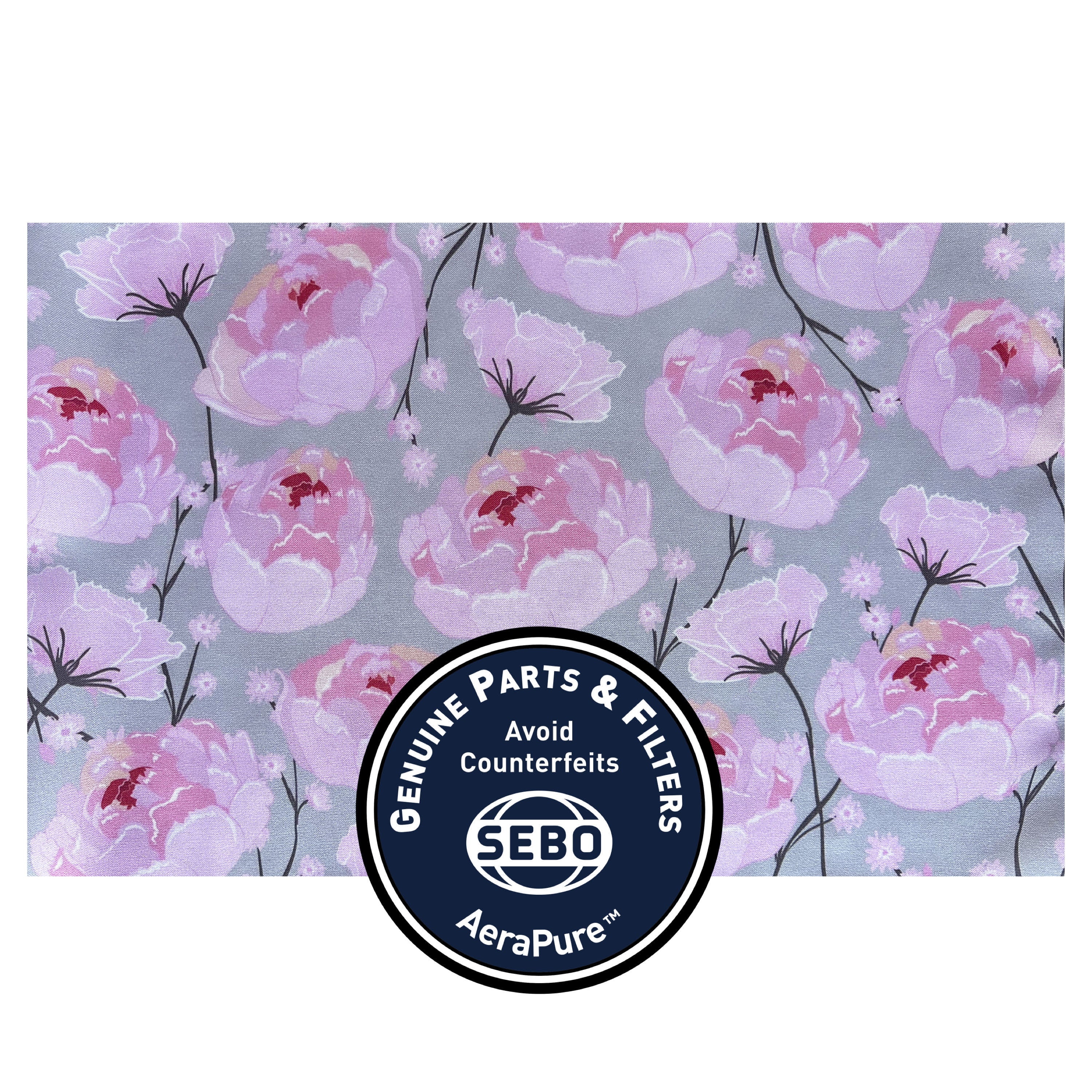 SEBO Felix Microfilter with textile (pink/gray peony) 7095ER41
