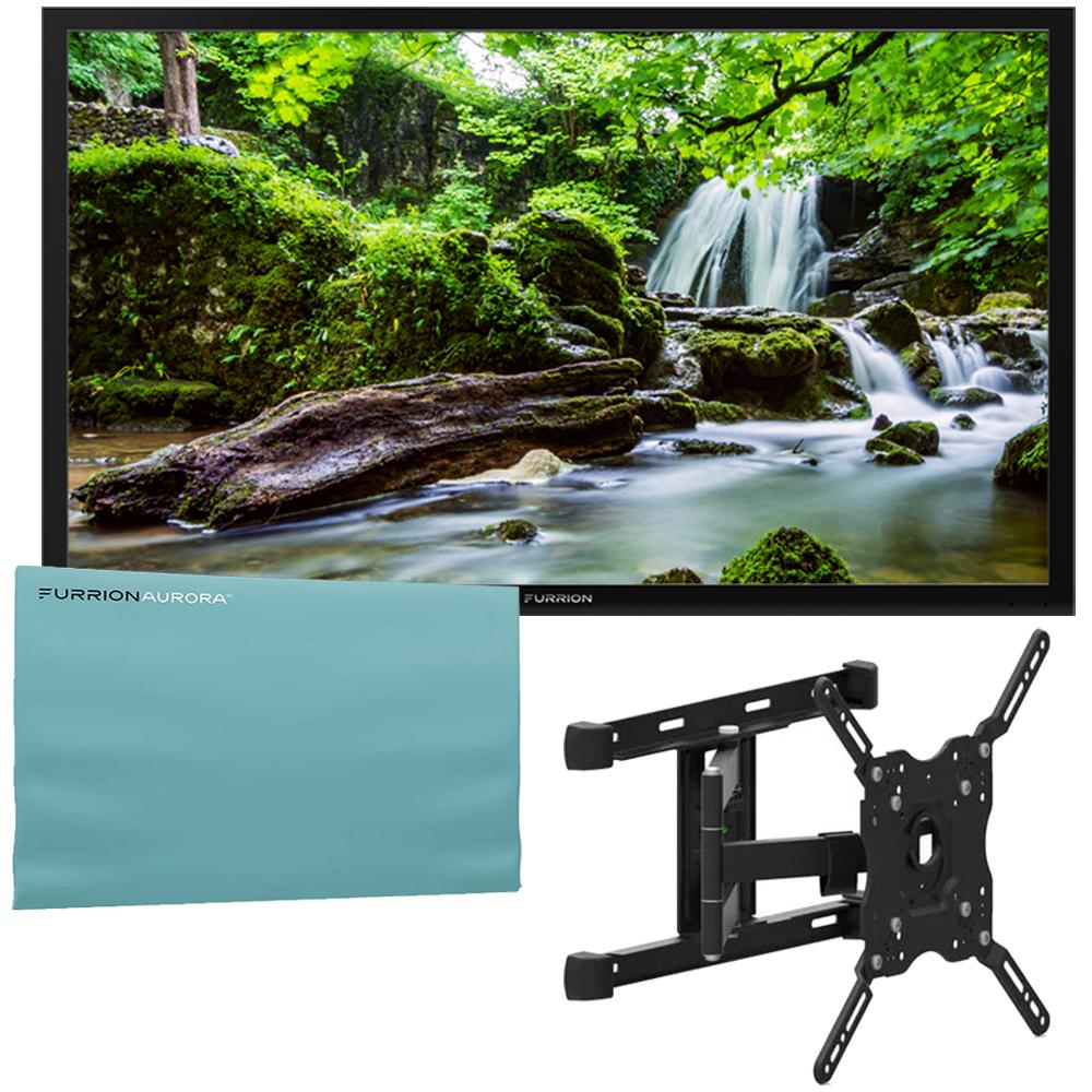 Furrion 65" Full Shade 4K UHD Outdoor 2021 TV w/Furrion Mount +Weatherproof Cover