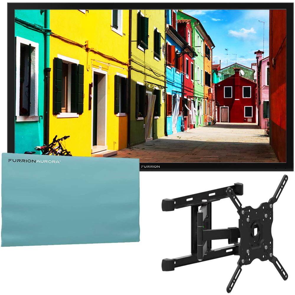 Furrion 55" Partial Sun 4K UHD Outdoor TV w/ Furrion Mount +Weatherproof Cover