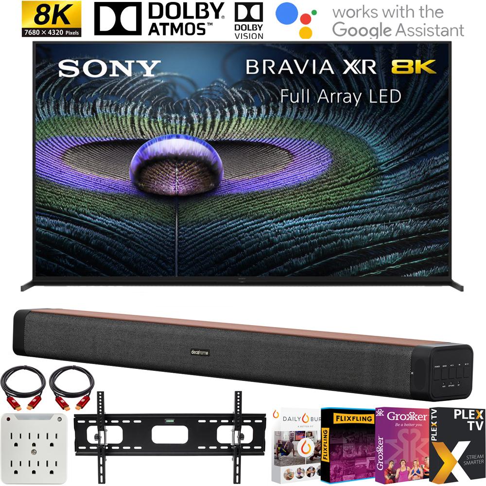 Sony Z9J Bravia XR Master Series 8K LED HDR 75" Smart TV 2021 + Deco Soundbar Bundle