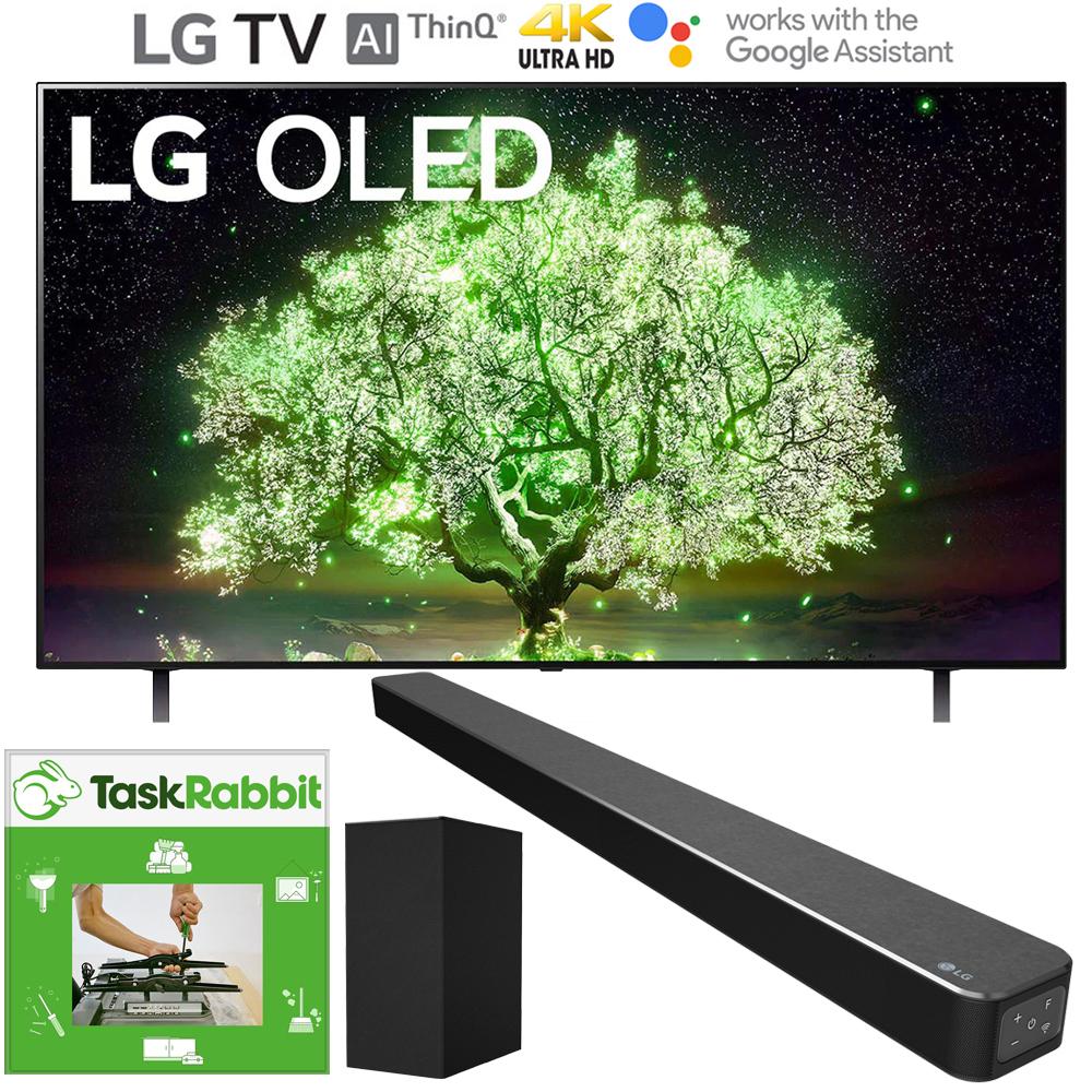 LG OLED65A1PUA 65" A1 Series 4K HDR Smart TV (2021) + LG SN6Y Soundbar Bundle