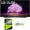 LG OLED48C1PUB 48" 4K UHD, 120Hz Smart OLED TV (2021) Bundle with $100 eBay Credit