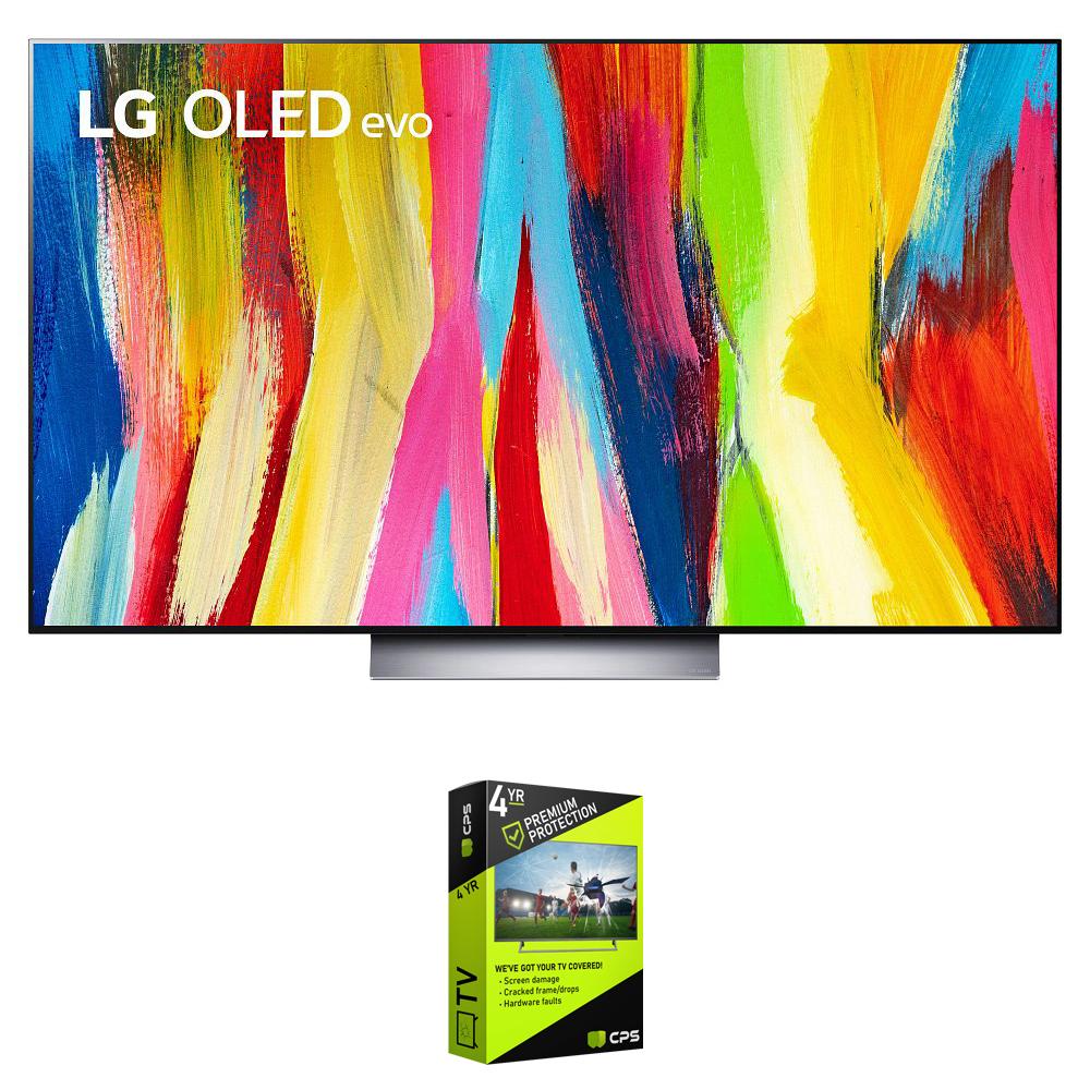 LG OLED55C2PUA 55 Inch HDR 4K Smart OLED TV (2022) w/ 4 Year Extended Warranty