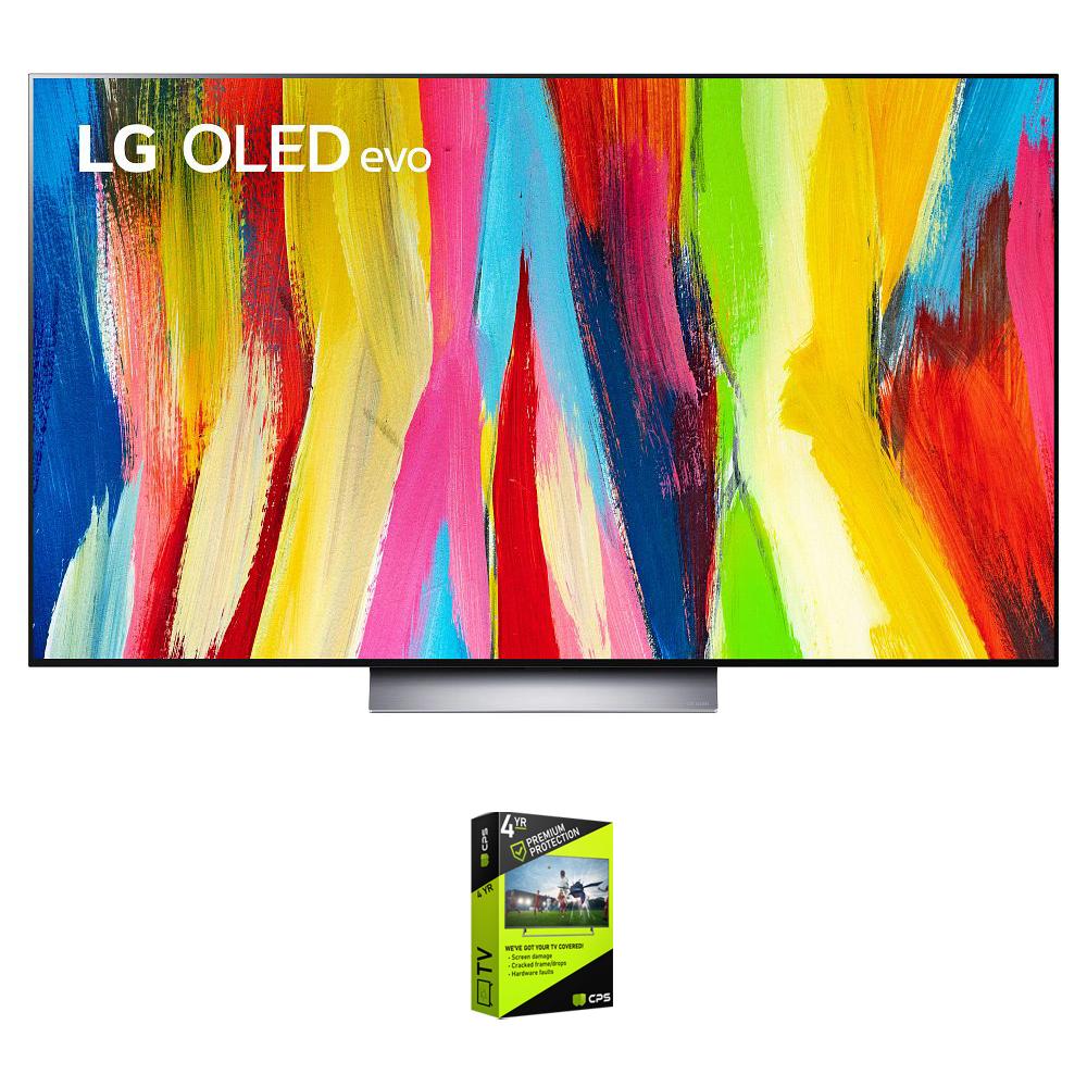 LG OLED55C2PUA 55 Inch HDR 4K Smart OLED TV (2022) w/ 4 Year Extended Warranty