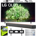 LG OLED65A1PUA 65" A1 OLED TV AI ThinQ Bundle w/ $100 Gift Card, Sound Bar & Mount