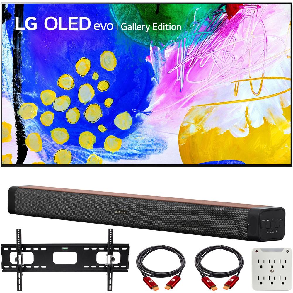 LG OLED55G2PUA 55" HDR 4K Smart OLED TV (2022) w/ Deco Home 60W Soundbar Bundle