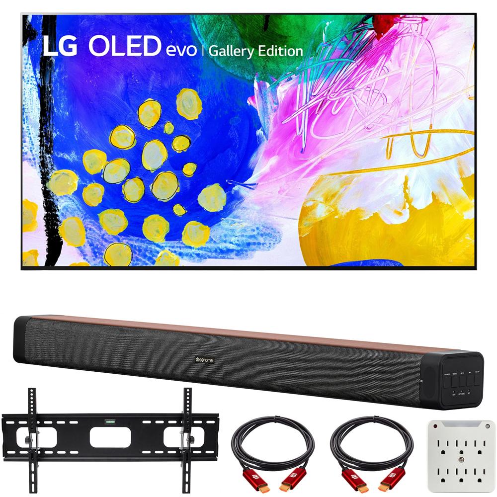 LG OLED65G2PUA 65" HDR 4K Smart OLED TV (2022) w/ Deco Home 60W Soundbar Bundle