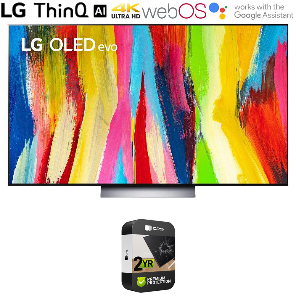 LG OLED55C2PUA 55 Inch HDR 4K Smart OLED TV (2022) w/ 2 Year Extended Warranty