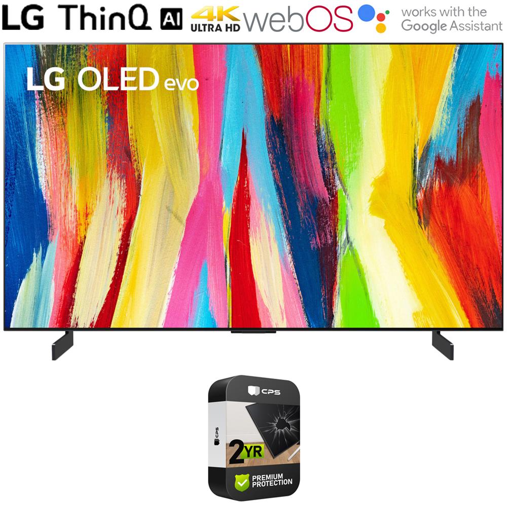 LG OLED77C2PUA 77 Inch HDR 4K Smart OLED TV (2022) w/ 2 Year Extended Warranty