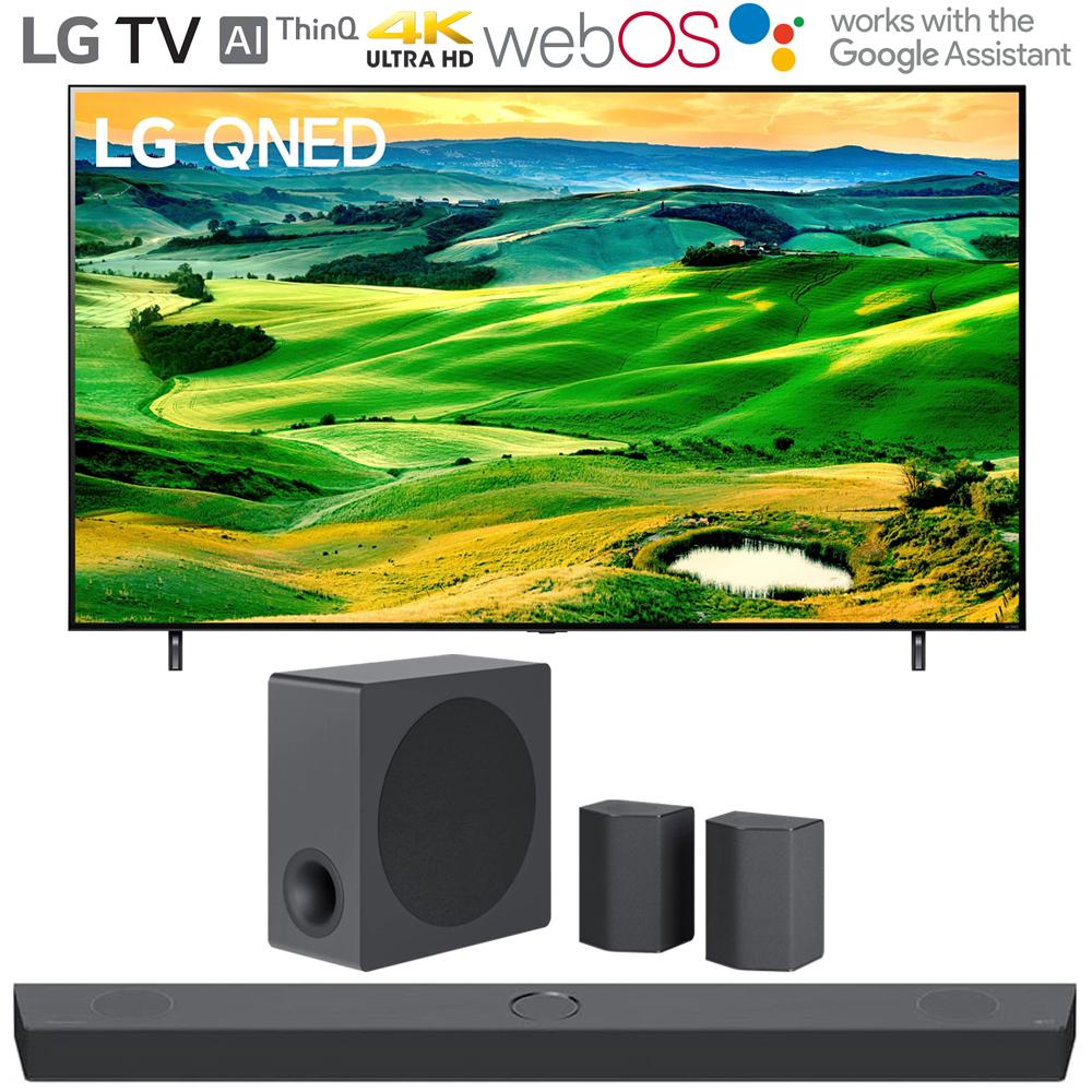 LG 75QNED80UQA 75" QNED Mini-LED Smart TV 2022 w/ LG S95QR High Res Audio Sound Bar