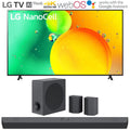 LG 65" HDR 4K UHD Smart NanoCell LED TV 2022 w/ LG S95QR High Res Audio Sound Bar