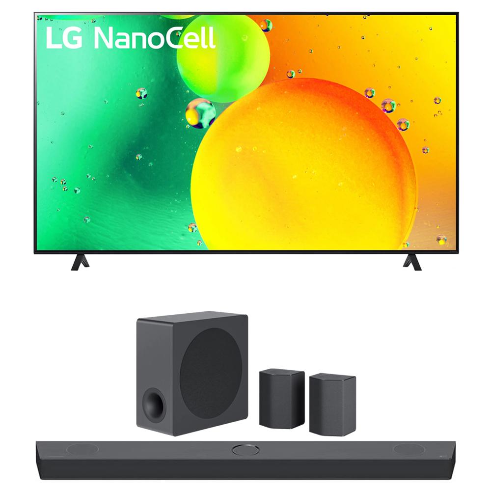 LG 65" HDR 4K UHD Smart NanoCell LED TV 2022 w/ LG S95QR High Res Audio Sound Bar