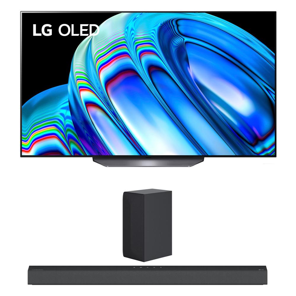 LG OLED65B2PUA 65" HDR 4K Smart OLED TV 2022 w/ LG S65Q High Res Audio Sound Bar