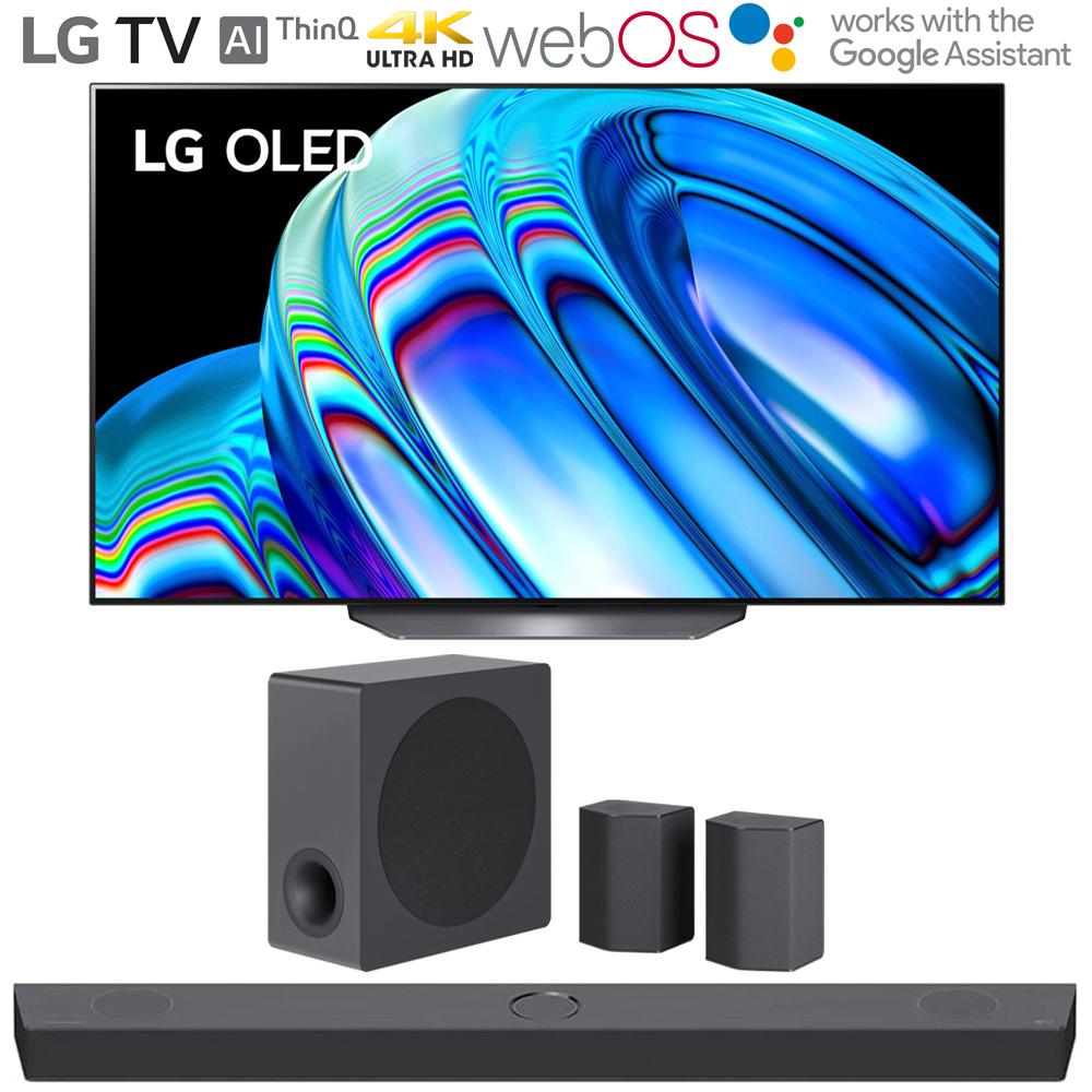 LG OLED65B2PUA 65" HDR 4K Smart OLED TV 2022 w/ LG S95QR High Res Audio Sound Bar