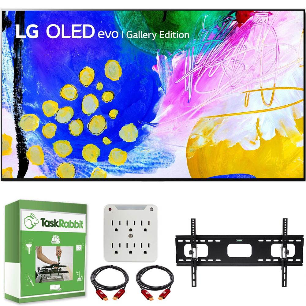 LG OLED55G2PUA 55" HDR 4K Smart OLED TV 2022 + TaskRabbit Installation Bundle