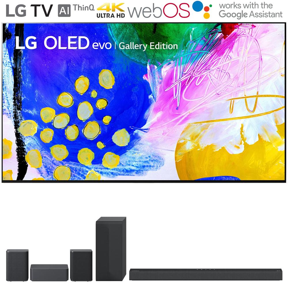 LG OLED77G2PUA 77" HDR 4K Smart OLED TV 2022 + LG S65Q Soundbar + Rear Speaker Kit