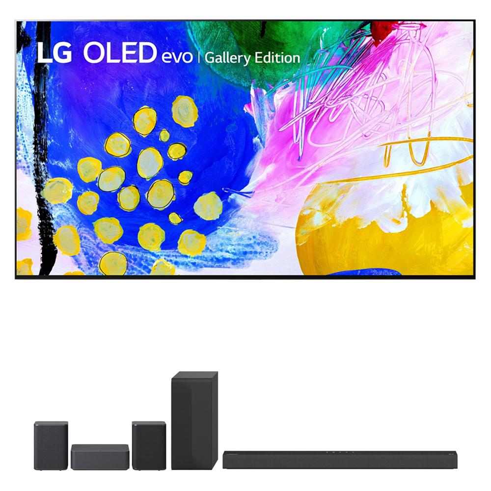LG OLED77G2PUA 77" HDR 4K Smart OLED TV 2022 + LG S65Q Soundbar + Rear Speaker Kit