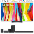 LG OLED55C2PUA 55" HDR 4K Smart OLED TV 2022 + LG S65Q Soundbar + Rear Speaker Kit