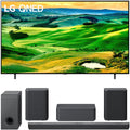 LG 75 Inch QNED Mini-LED Smart TV 2022 with LG Sound Bar and Rear Speaker