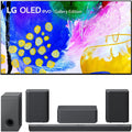 LG 97 Inch HDR 4K Smart OLED TV 2022 with LG Sound Bar and Rear Speaker