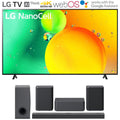 LG 55" HDR 4K UHD Smart NanoCell LED TV 2022 + LG S80QY Soundbar + Rear Speaker Kit