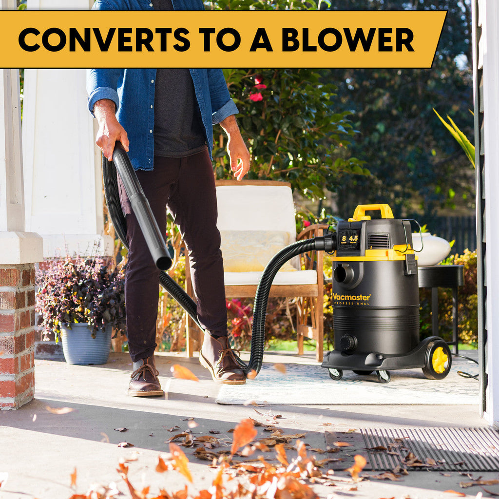 Vacmaster Professional 8-Gallon* 4.5 Peak HP† Wet/Dry Vacuum With Self-Cleaning Filter System, VDK811PW 0201