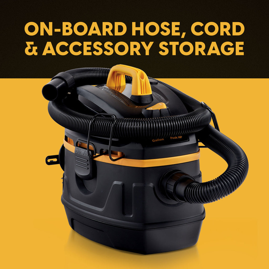 Vacmaster Professional Beast Series™ 5-Gallon* 5.5 Peak HP† Wet/Dry Vacuum, VFB511H 0201