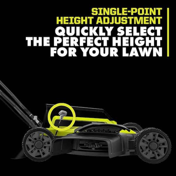 Ryobi 40-Volt 18 in. 2-in-1 Cordless Battery Walk Behind Push Lawn Mower with 6.0 Ah Battery and Charger RY401101