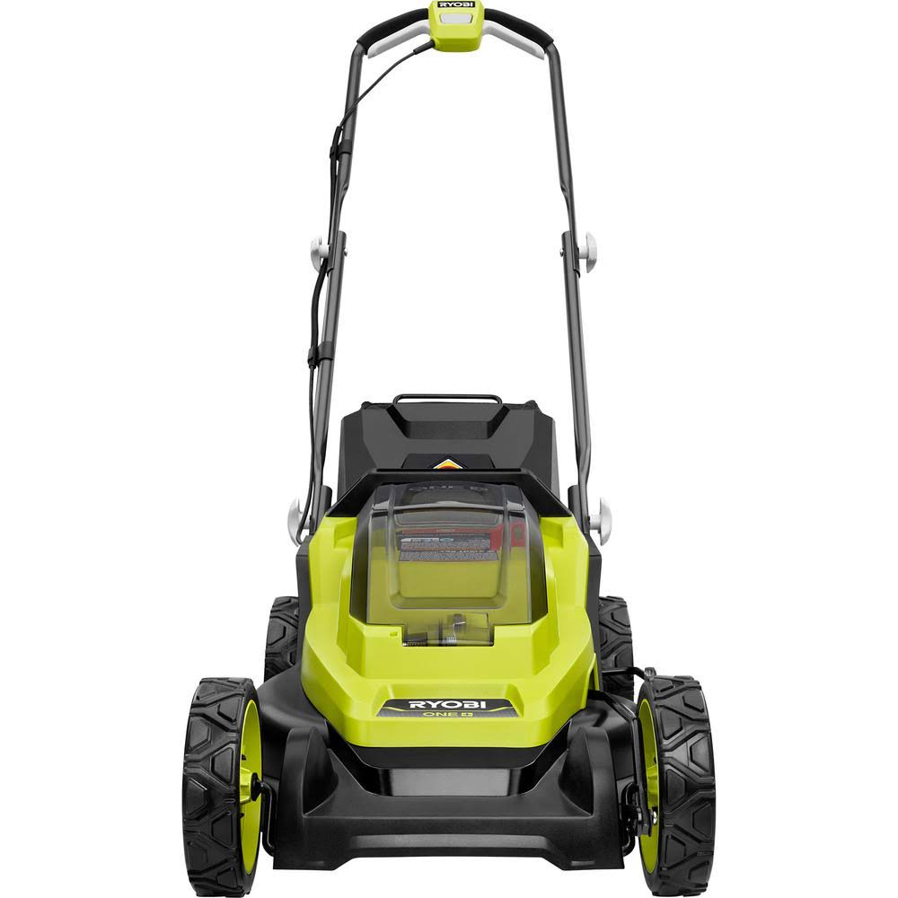 Ryobi ONE+ 18V 13 in. Cordless Battery Walk Behind Push Lawn Mower with 4.0 Ah Battery and Charger