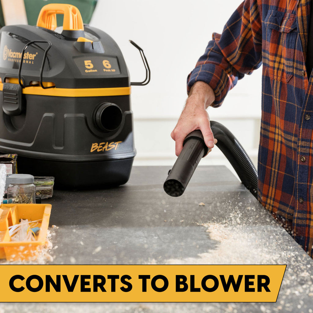 Vacmaster Professional Beast Series™ 5-Gallon 6 Peak HP Wet/Dry Vacuum, VFB511B 0202