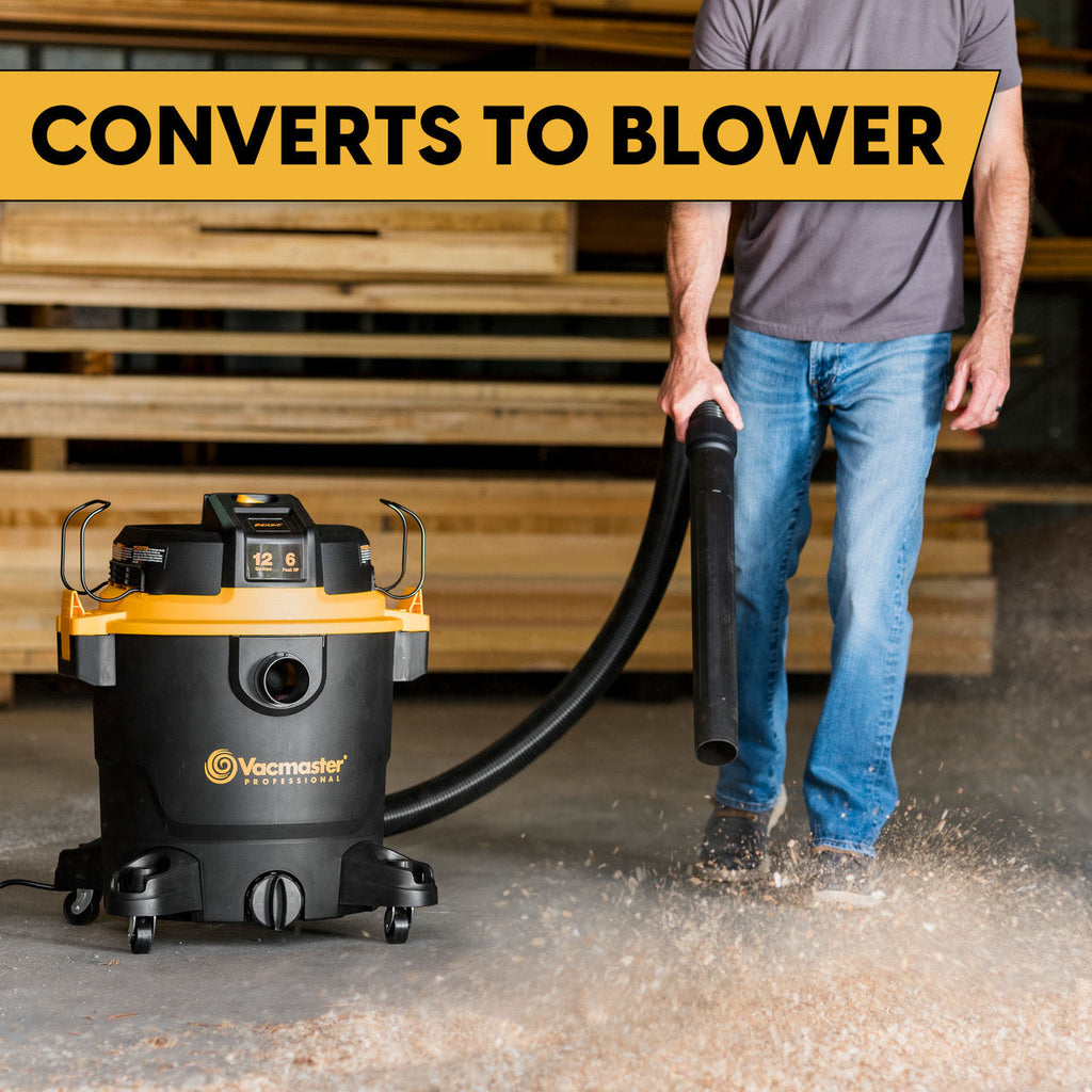 Vacmaster Professional Beast Series™ 12-Gallon 6 Peak HP Wet/Dry Vacuum, VJH1211PF 0204