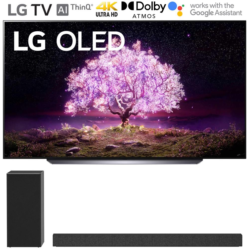 LG 83" Class 4K Smart OLED TV w/AI ThinQ 2021 + LG SP7Y Soundbar + Subwoofer