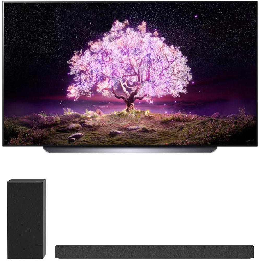 LG 83" Class 4K Smart OLED TV w/AI ThinQ 2021 + LG SP7Y Soundbar + Subwoofer
