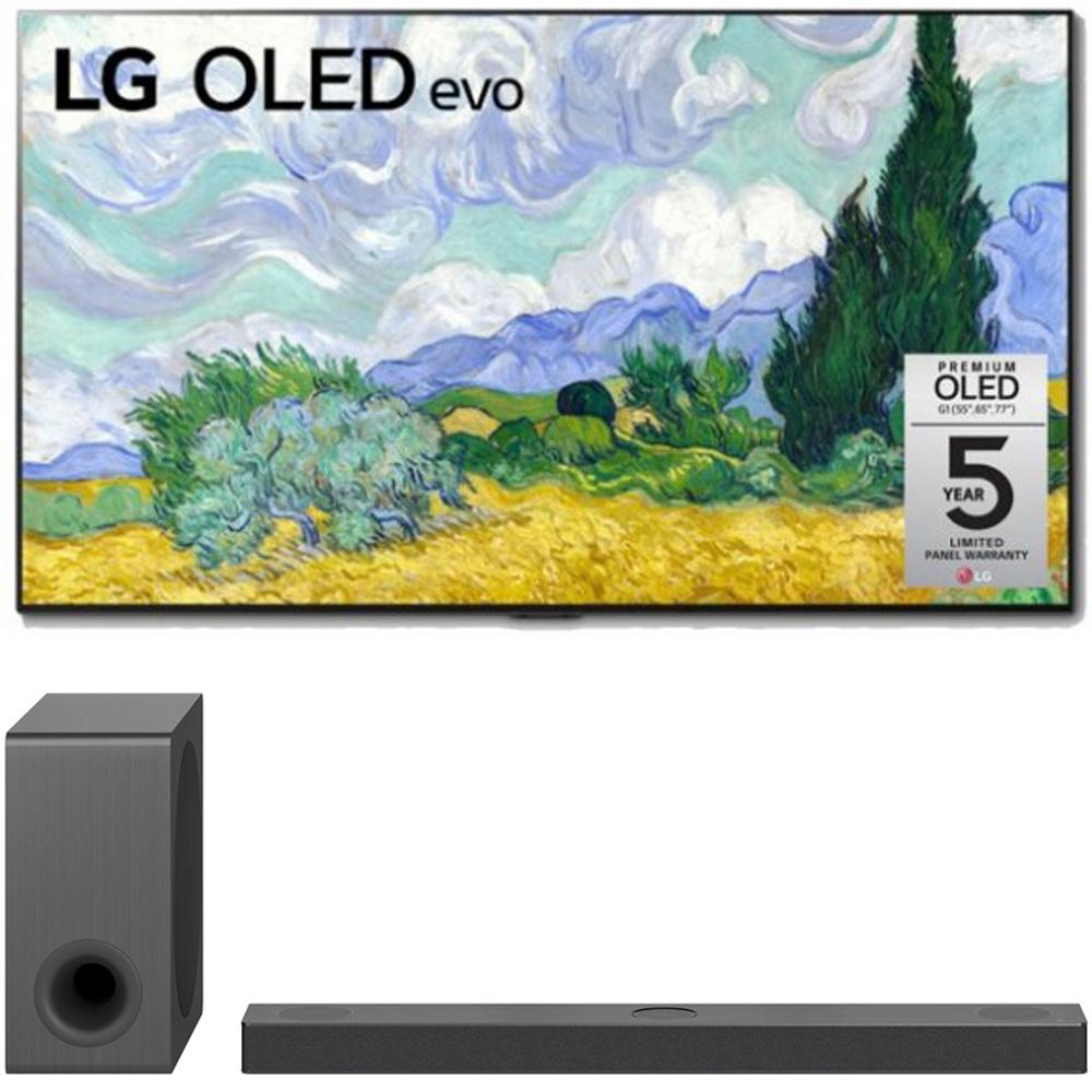LG 65 Inch OLED evo Gallery TV 2021 Model with LG High Res Sound Bar System