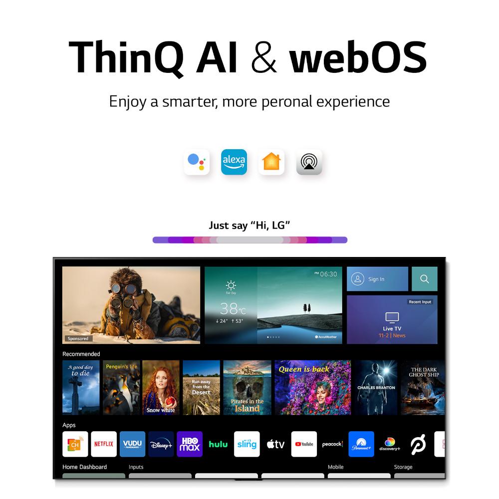 LG OLED55A2PUA 55 Inch A2 Series 4K HDR Smart TV With AI ThinQ (2022)