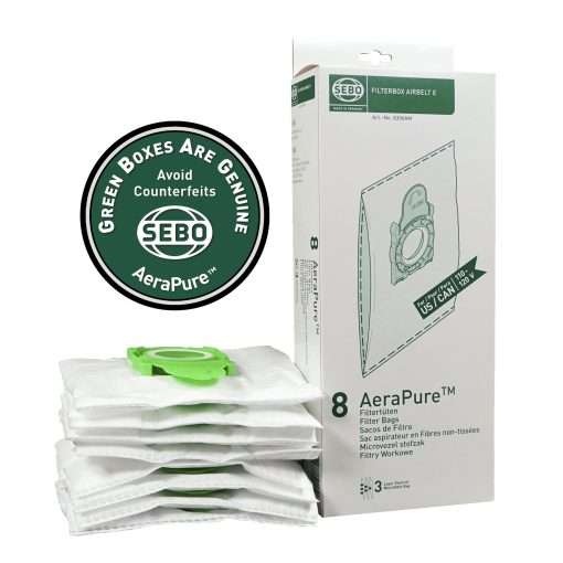 SEBO Airbelt E Series Bags 8300AM (8 Pack)