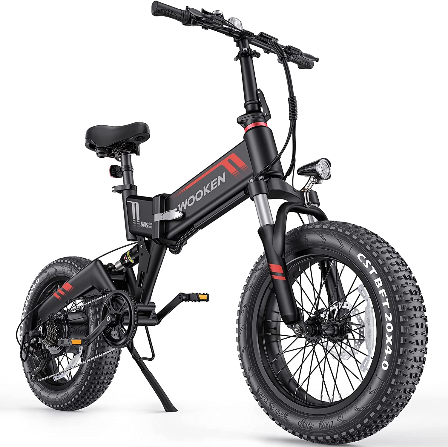 Electric Bike,20"X4" Electric Bike for Adults Fat Tire 500W 20MPH Ebike Foldable Adult Electric Bicycles Electric