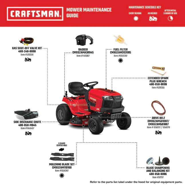 Craftsman T100 36-in 11.5-HP Riding Lawn Mower