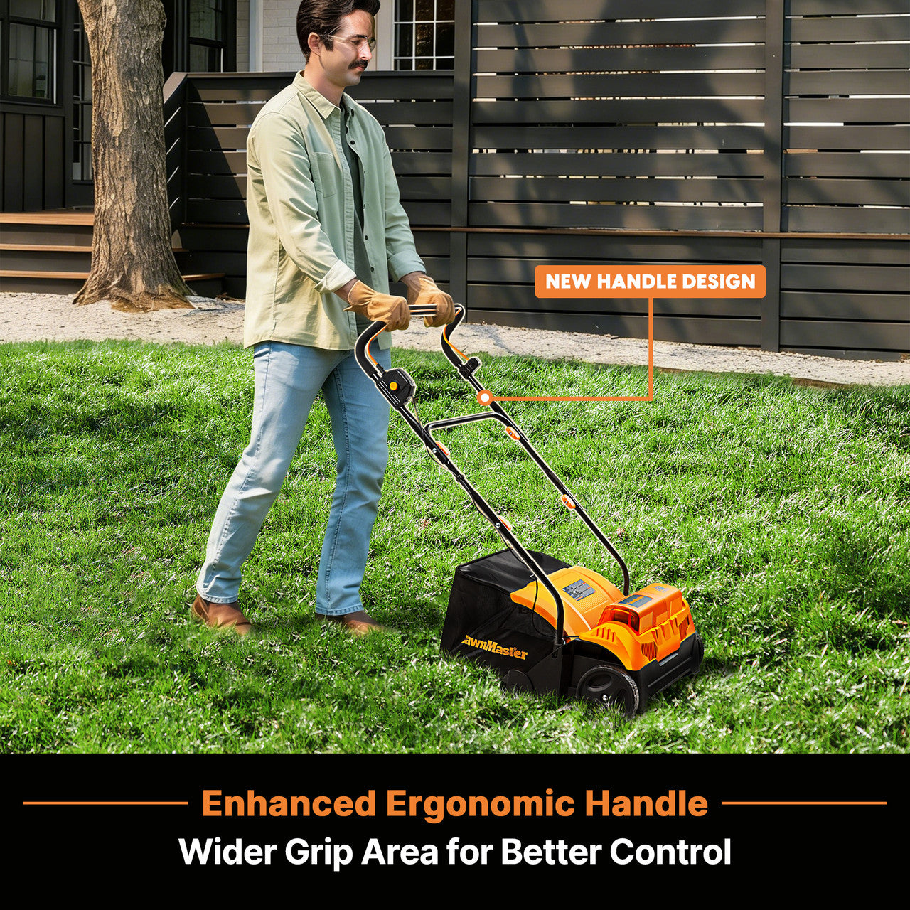 LawnMaster 48V MAX Brushless 16-Inch Cordless Scarifier & Dethatcher, CLGVB4816