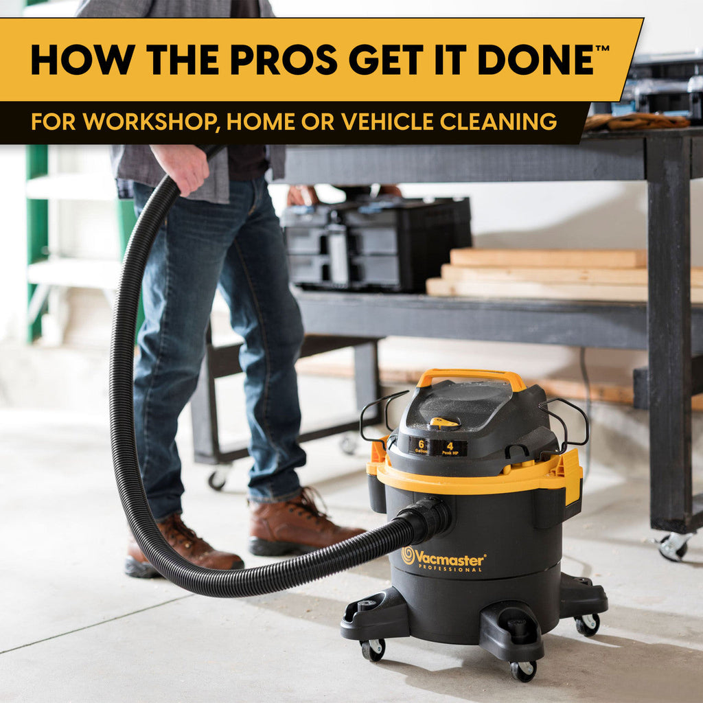 Vacmaster Professional 6-Gallon 4 Peak HP Wet/Dry Vacuum, VJF608PF 0202