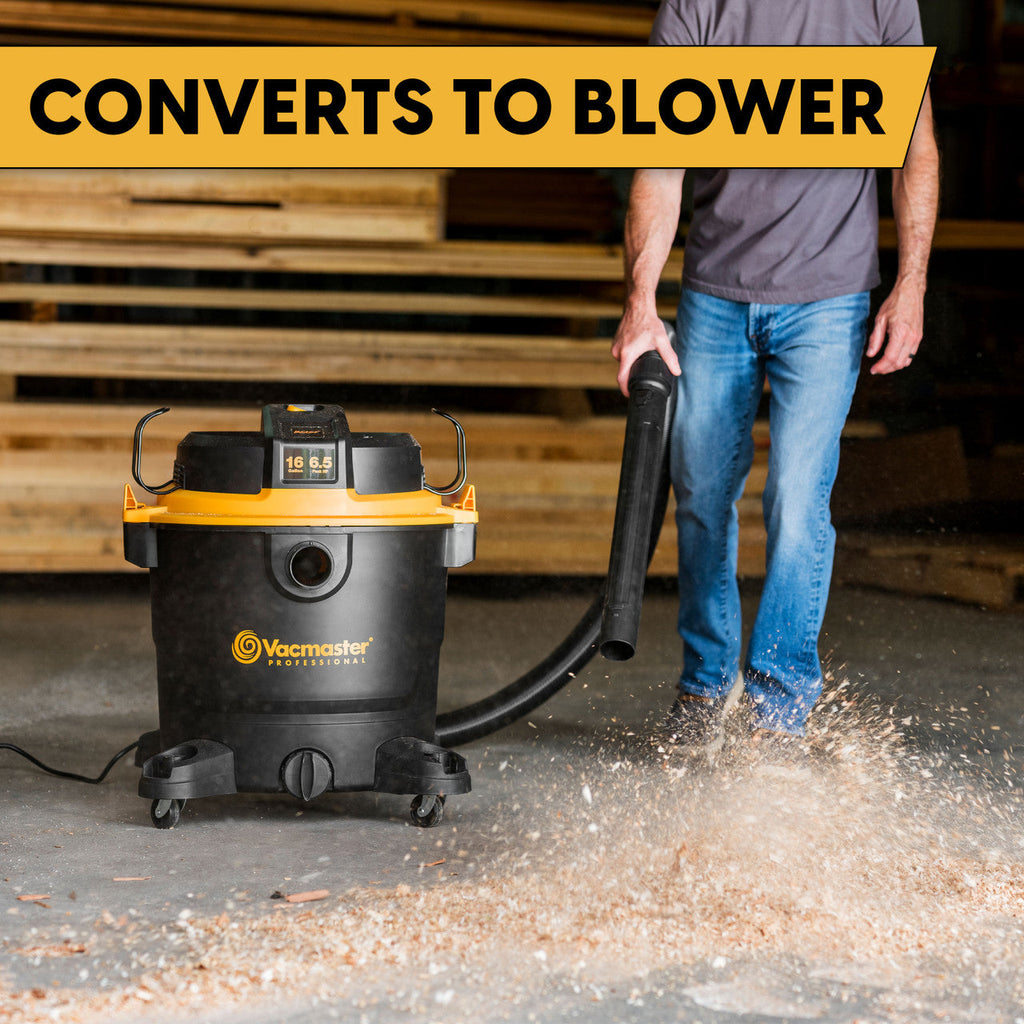 Vacmaster Professional Beast Series™ 16-Gallon 6.5 Peak HP Wet/Dry Vacuum, VJH1612PF 0202