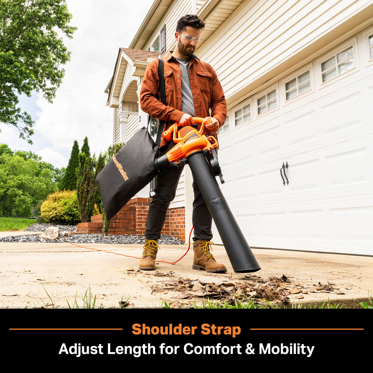 LawnMaster Leaf Blower Shoulder Bag