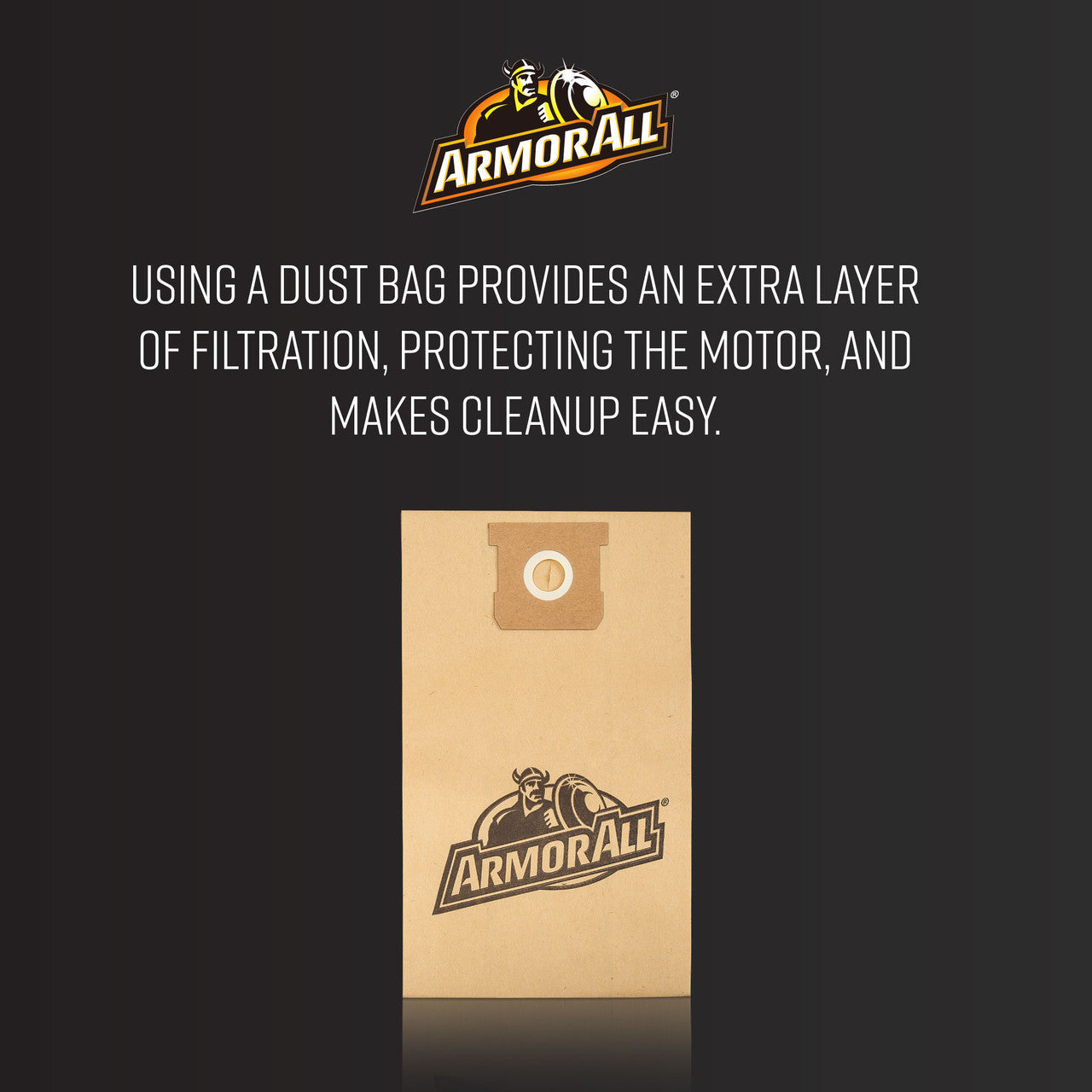 Armor All 2.5-Gallon Wet/Dry Vacuum Dust Bags, 3-Pack, AADBS