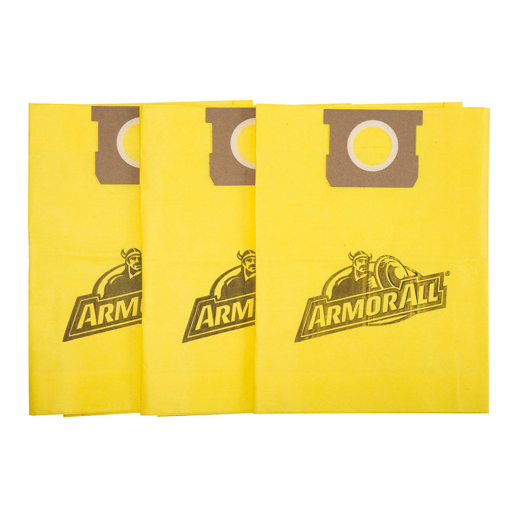 Armor All 6- to 8-Gallon High-Efficiency Wet/Dry Vacuum Dust Bags, 3-Pack, AAHBL