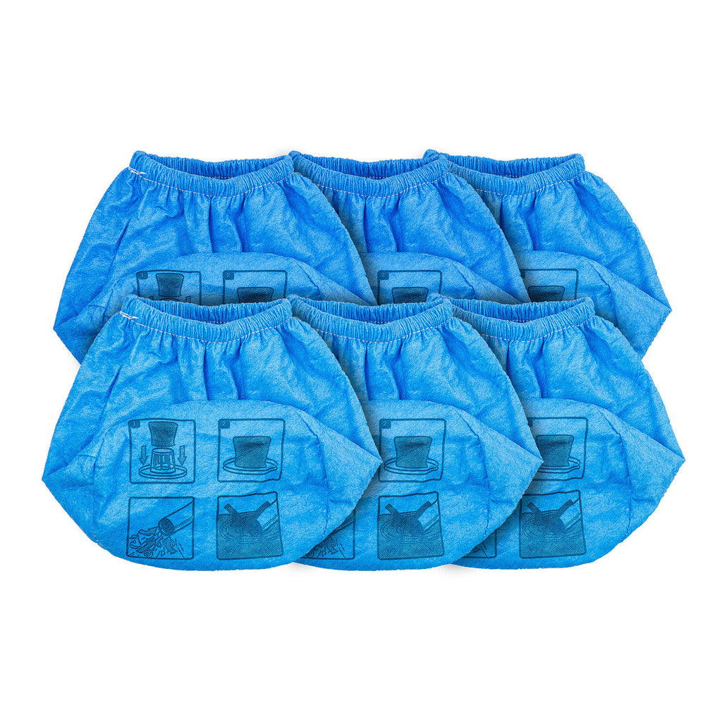 Armor All Reusable Cloth Filter, Fits 1.5–4 Gallon Wet/Dry Vacuums, 6-Pack, AARC2