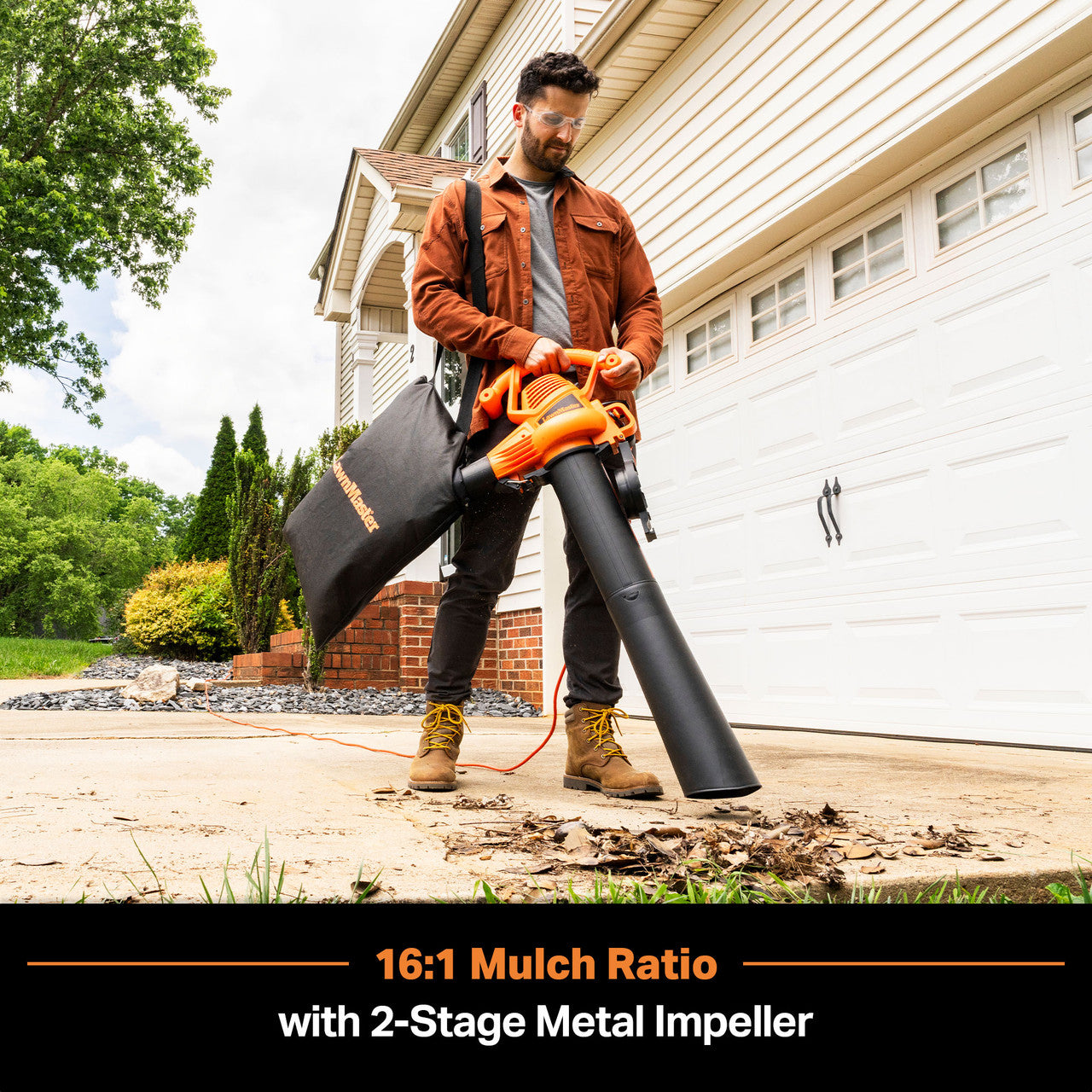 LawnMaster 3-in-1 Electric Blower / Vacuum / Mulcher