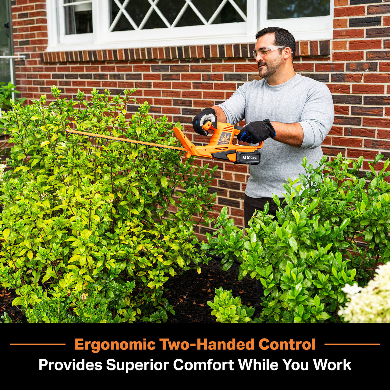 LawnMaster 22-Inch 24V Cordless Hedge Trimmer, CLHT2422