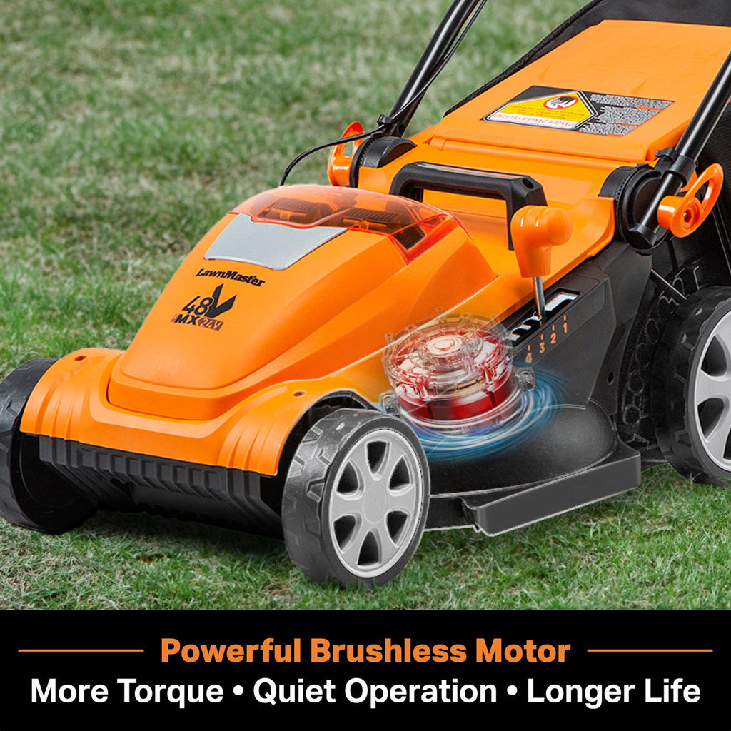 LawnMaster 48V MAX Brushless 15” Cordless Lawn Mower, CLMF4815E