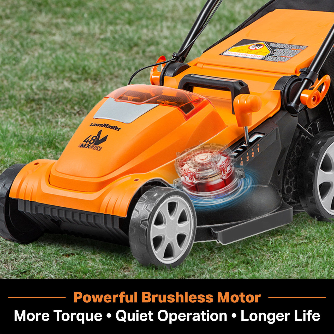 LawnMaster 48V MAX Brushless 15” Cordless Lawn Mower, CLMF4815E